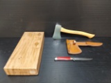 Boys Craftsman Hatchet and knife