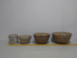 4 Stoneware Pieces Sponge Wear and Advertising