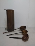 Copper Wood Stove Humidifier and Ladles
