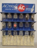AC Spark Plug Metal Advertisement Display
