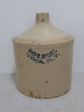 2gal John M Murphy Utica Salt Glaze Stoneware Whiskey Jug