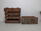 2 X Wooden Blatz Brewing Company Crates