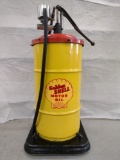 Golden Shell Motor Oil Dispense Cart