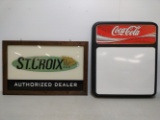 St.Croix Rod Authorized Dealer Plexiglass Sign & Coke-Cola Menu Board