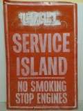 Full Service Island Metal Sign