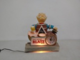 Blatz Bobblehead Lighted Clock