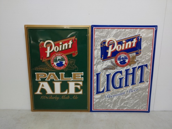 2 SST Point Beer Embossed Signs