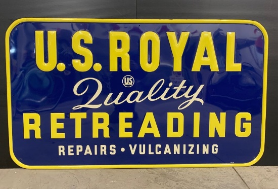 SST US Royal Embossed Tin Sign