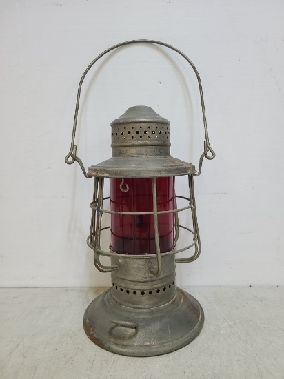 Red Globe Railroad Signal Lantern
