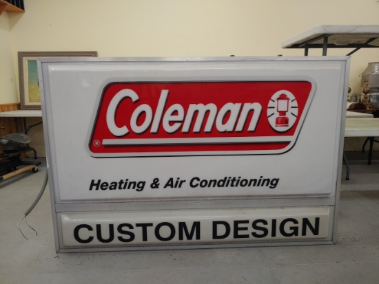 DS Coleman Dealer Blow Mold Lighted Sign