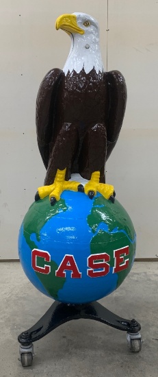 J.I. Case Old Abe  Cast Iron Eagle Statue