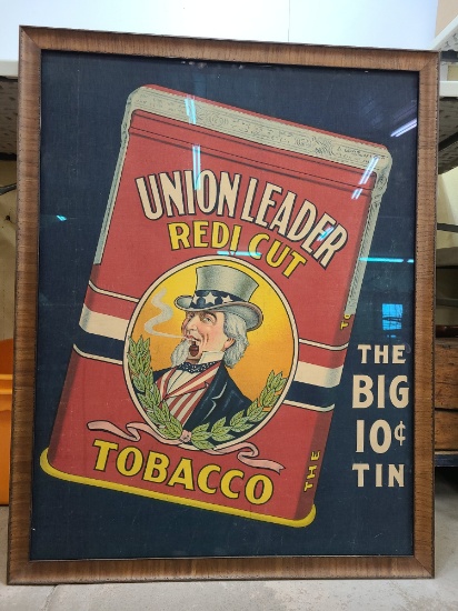 Uncle Sam Union Leader Tobacco Sign