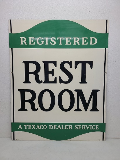 DST Texaco Dealer Restroom Sign