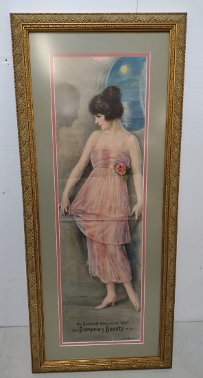 1920 Pompeian Beauty Poster art by W. Haskell Coffin