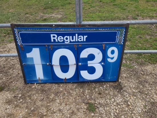 Adjustable Fuel Price Sign
