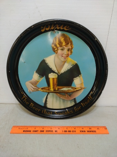 Dixie Beer Tin Serving Tray