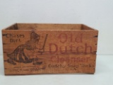 Old Dutch Cleaner Wooden Crate