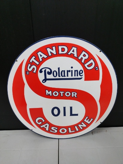 Double Sided Metal Standard Gasoline Advertising Sign