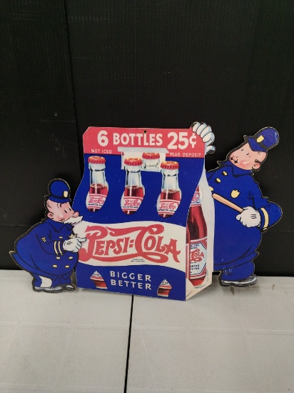 Double Sided Cardboard Pepsi Pete Pepsi Cola Advertising Sign