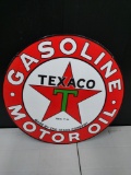 Double-Sided Porcelain Texaco Advertising Sign