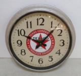 Texaco 24v DC Advertising Clock