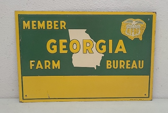 SST Embossed,  Georgia Farm Bureau Sign