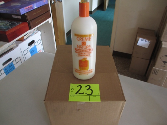 LOT-21 32 OZ BOTTLES CREME OF NATURE CONDITIONER