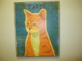 FAUX PAINTING-TABBY CAB-24 X 30