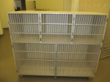 BANK CAGES-3 TOP UNITS MEASURE WW W X 26 D X 21 H 2 BOTTOM MEASURE 33 W X 26 D 30 IN TALL