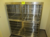 BANK CAGES-2 TOP UNITS MEASURE 22W X 23 DEEP X 22 H. BOTTOM UNITS ARE 22W 28 DEEP X 21 H