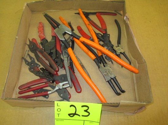 BOX LOT-SNAP RING PLIERS