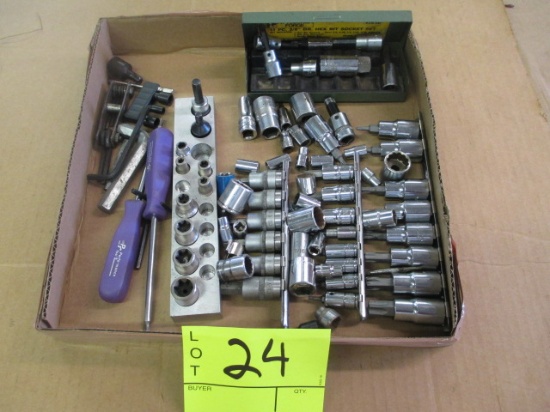 BOX LOT-ASST. SOCKETS/STAR POINTS