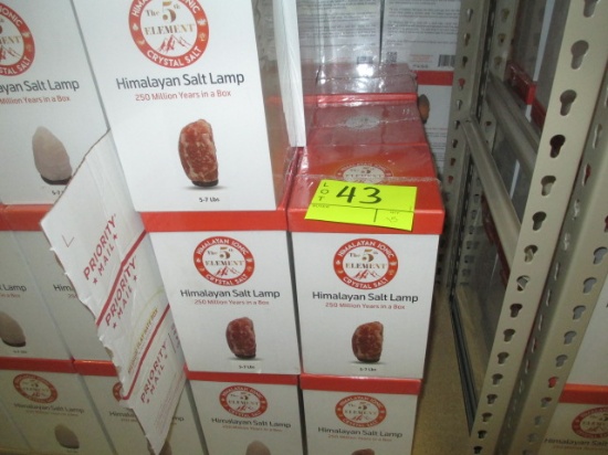 HIMALAYAN PINK & WHITE  5-7 LB SALT LAMP-RETAIL $22.00