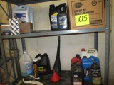 LOT-ASST LUBES AND ANTIFREEZE/CHEMICALS