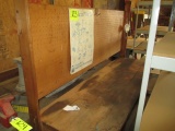 6 FT WOODEN WORKBENCH WITH PEGBOARD