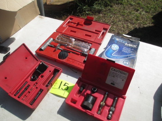 LOT-ASST TOOLS-TIRE PLUGGER-IGN WIRES/BUSHING/SEAL TOOL/PULLER SET