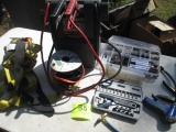 LOT-BOOST BOX-NO CHARGER/FURNITURE REPAIR KIT/SAFETY HARNESS/A/C HOSE TESTER/SQUUEZE WRENCH