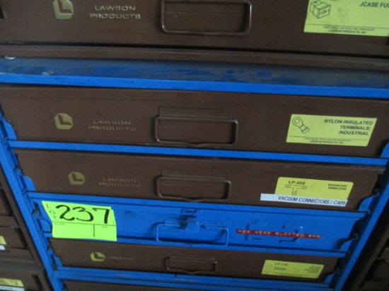 LOT-(4) HARDWARE ASSORTMENT BOXES/LAWSON ETC.