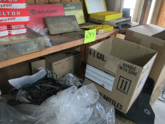 SHELF LOT-MILTON FITTINGS/O RINGS/GREASE FITTINGS/ABRASIVE CLOTH