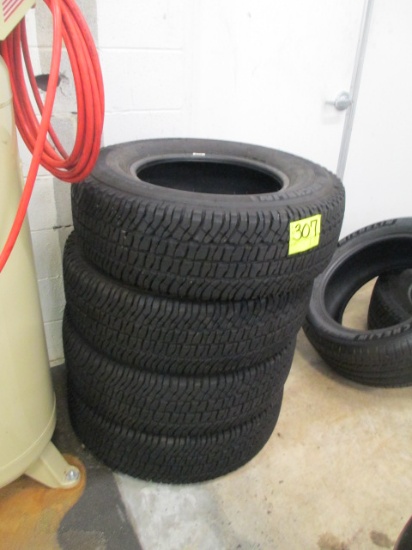 (4) USED TIRES LT245/75/R17
