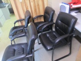 (4) LEATHERETE SHAIRS-2ND FLOOR LOCATION