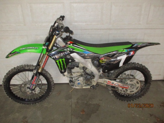 2013 KAWASAKI 250 MX/DIRT BIKE-10 ORIGINAL HOURS