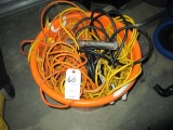LOT-ASST. HD ELECTRICAL CORDS IN STORAGE TUB