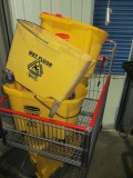 LOT-(6) ASST RUBBERMAID MOP BUCKETS-NO WRINGERS