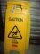 SIGNS-(5) CAUTION/SLIPPERY FLOOR SIGNS 27 IN. TALL