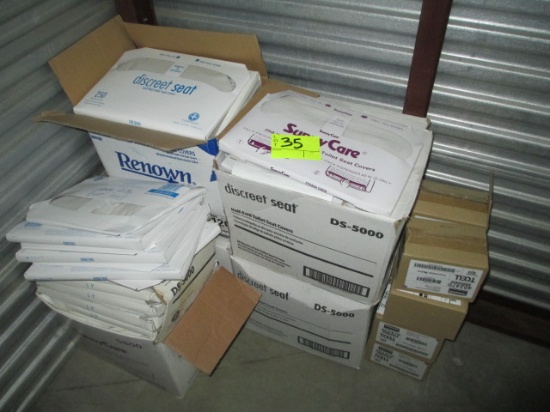 LOT-ASST.PAPER GOODS/ TOILET SEAT COVERS/DEODORANT REFILL PACKS-8 BOXES TOTALS