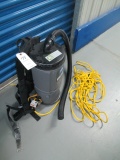 BACK PACK VAC-WINDSOR 'VAC PAC' W/EXTENSION CORD--INCLUDES WAND NOT SEEN IN PHOTO