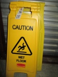 SIGNS-(5) CAUTION/SLIPPERY FLOOR SIGNS 27 IN. TALL