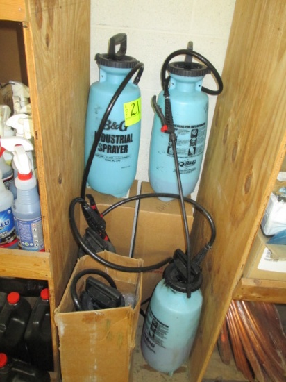 LOT-ASST.  USED/NEW B & G 3 GAL. SPRAYERS