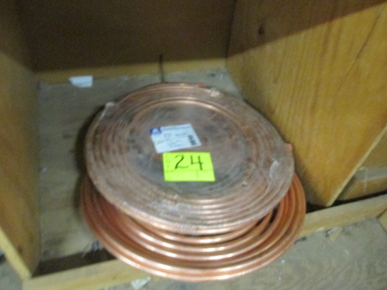 LOT-ASST. COPPER TUBING APPROX-50 FT 1/2 IN 50 FT 1/4 IN